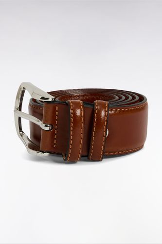 Ceinture En Cuir Lisse À Double Passants - Eden Park - Modalova