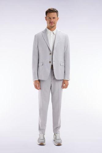 Pantalon À Taille Élastiquée En Laine Et Coton Stretch Mélangés - Eden Park - Modalova