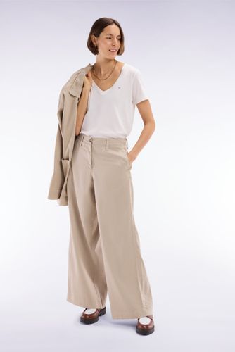 Pantalon En Lin Et Coton Stretch Coupe Décontractée - Eden Park - Modalova