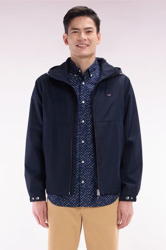 Blouson Coupe-vent En Nylon Soft Touch À Capuche Marine - Eden Park - Modalova