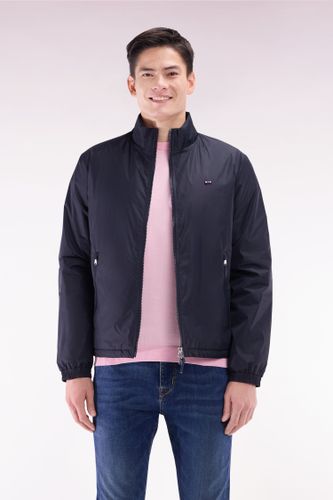 Blouson Coupe-vent En Polyamide Mat Marine Brodé - Eden Park - Modalova