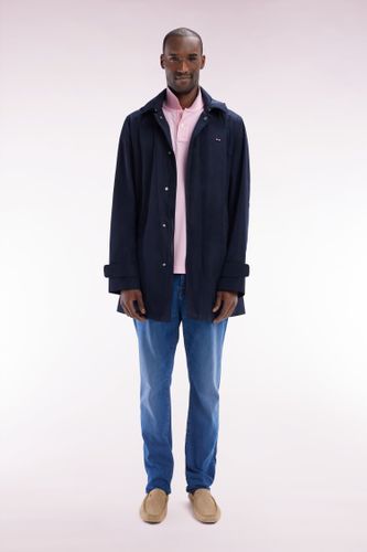 Imperméable À Capuche Bleu Marine - Eden Park - Modalova