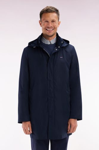 Parka À Capuche Intégrée Marine - Eden Park - Modalova
