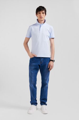 Polo manches courtes en coton stretch ciel coupe Slim - Eden Park - Modalova