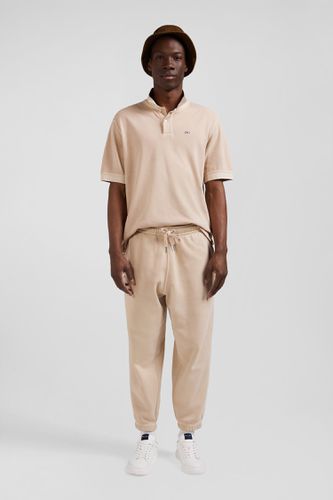 Polo manches courtes unisexe en piqué coton beige surteint coupe Oversized - Eden Park - Modalova