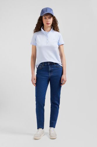 Polo manches courtes uni en coton stretch ciel coupe Slim - Eden Park - Modalova