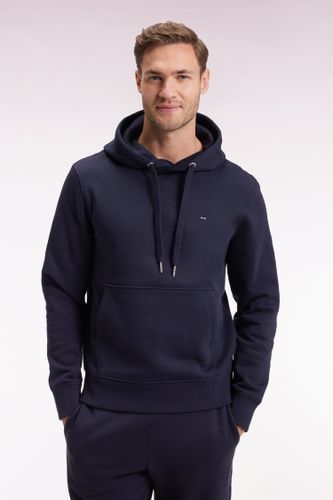Sweatshirt À Capuche En Coton Marine Coupe Droite - Eden Park - Modalova