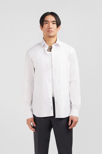 Chemise Blanche Slim En Popeline Stretch - EDEN PARK - Modalova