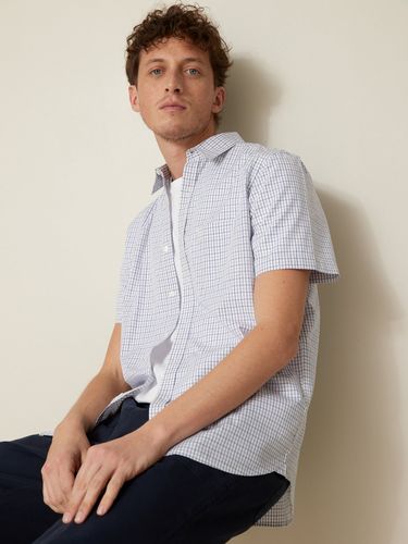 Chemise manches courtes Regular Fit popeline carreaux - Cyrillus - Modalova