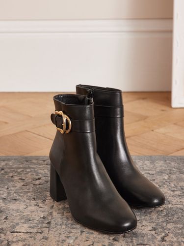 Boots à boucle et talon cuir femme - Cyrillus - Modalova