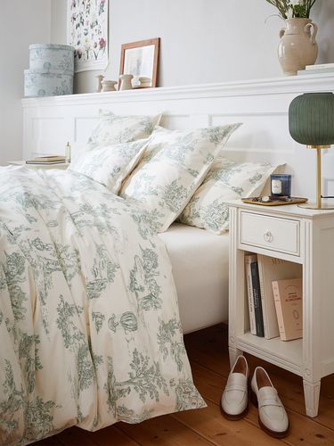 Housse de couette percale de coton Esprit toile de Jouy"" - Cyrillus - Modalova