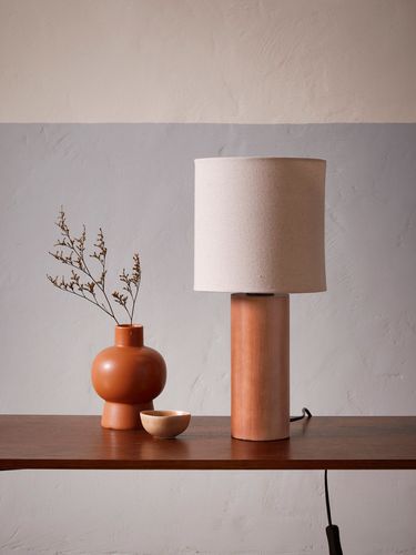 Lampe bois naturel - Cyrillus - Modalova