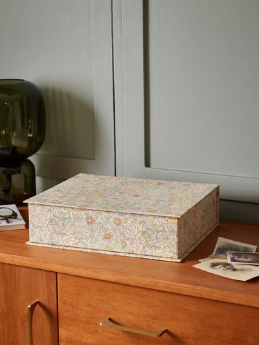 Boîte coffret en tissu Double Bough, dessin William Morris - Cyrillus - Modalova