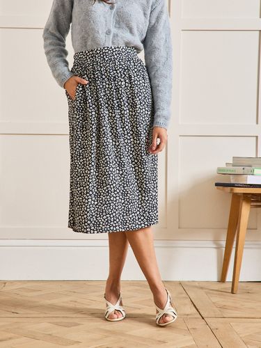 Jupe mi-longue viscose dobby imprimé Léo - Cyrillus - Modalova