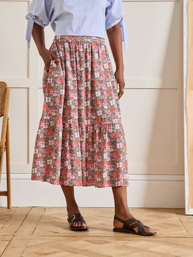 Jupe mi-longue tissu Liberty Meadow Song - Limited Collection - Cyrillus - Modalova
