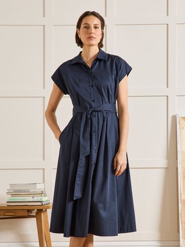 Robe cérémonie popeline satinée - Cyrillus - Modalova