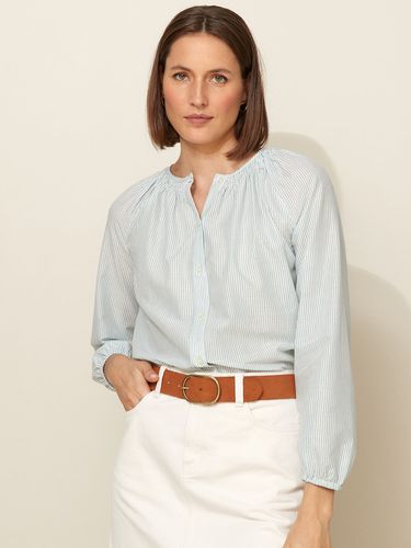 Blouse rayée col smocké femme - Cyrillus - Modalova