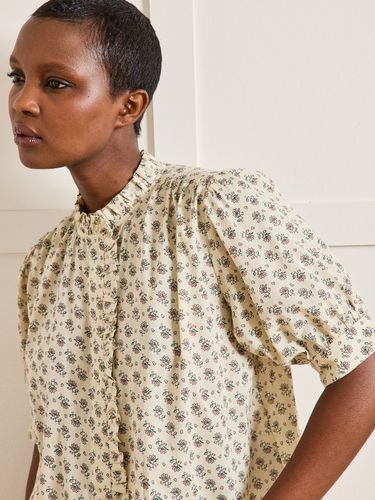 Blouse col volanté imprimé Pia - Cyrillus - Modalova