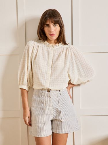 Blouse volantée brodée femme - Cyrillus - Modalova