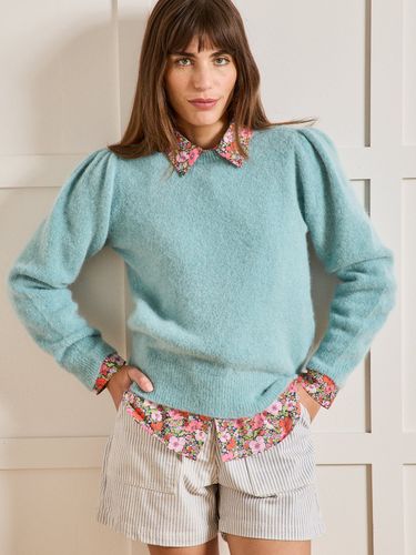 Pull manches ballon mélange alpaga - Cyrillus - Modalova