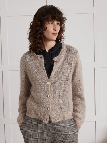 Cardigan boxy mélange kid mohair - Cyrillus - Modalova