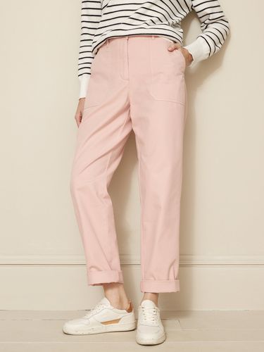 Pantalon cargo twill coton Blanche - Cyrillus - Modalova