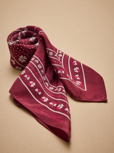 Carré bandana fleuri femme en soie - Cyrillus - Modalova