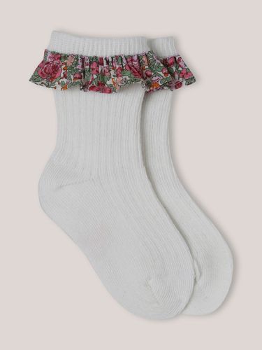 Chaussettes avec volant en tissu Liberty Bébé - Cyrillus - Modalova