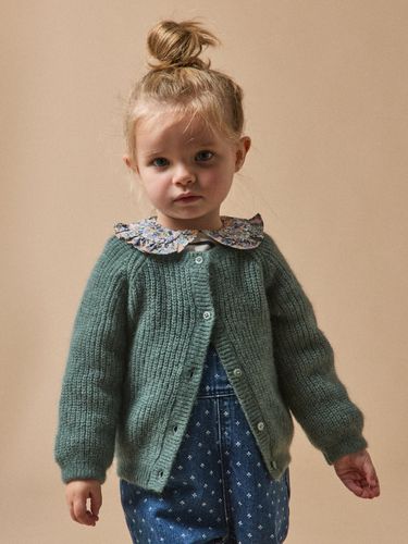 Cardigan en maille perlée Bébé laine et mohair - Cyrillus - Modalova