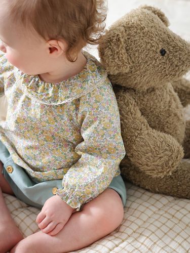 Guimpe en tissu Liberty Bébé - Cyrillus - Modalova
