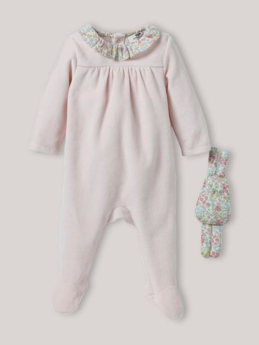 Dors-bien bébé en velours, tissu Liberty + doudou - Cyrillus - Modalova