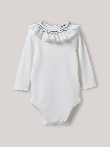 Body col avec smocks- Coton biologique - Cyrillus - Modalova