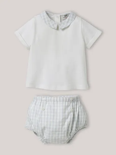 Ensemble T-shirt et bloomer en vichy Bébé - Cyrillus - Modalova