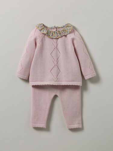 Ensemble en tricot Bébé col en tissu Liberty - Cyrillus - Modalova