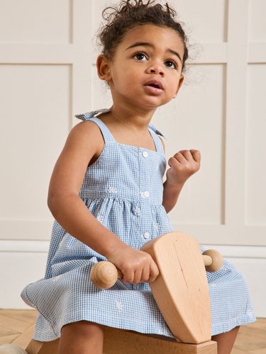 Robe vichy brodée Bébé - Cyrillus - Modalova
