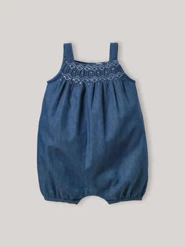 Combinaison courte en denim light Bébé - Cyrillus - Modalova
