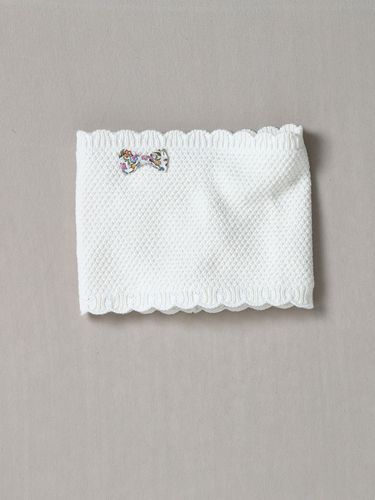 Snood festonné Bébé noeud en tissu Liberty - Cyrillus - Modalova