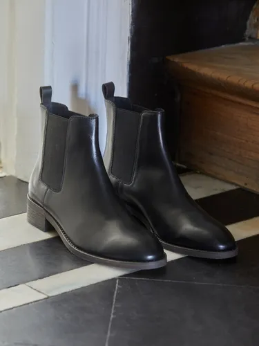 Boots chelsea cuir femme - Cyrillus - Modalova