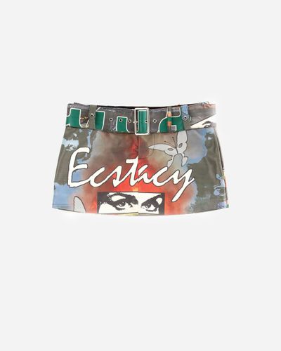 Racing Vinyl Mini Skirt | skirts | NAKED Copenhagen XS - CONFLICT - P.A.M - Modalova