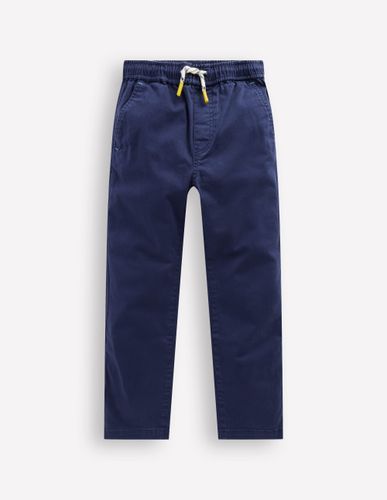Pantalon slim à enfiler-Sergé marine universitaire - Boden - Modalova