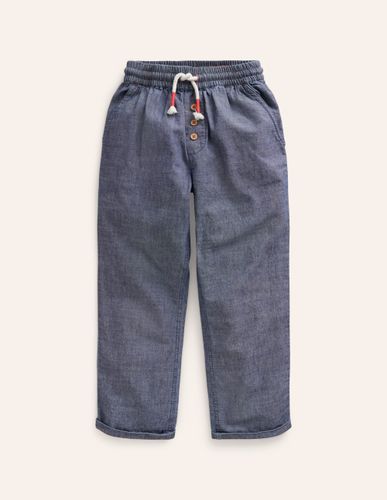 Pantalon d'été à enfiler-Chambray moyen - Boden - Modalova