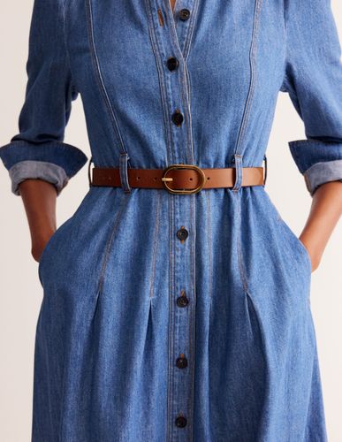 Ceinture classique en cuir-Fauve - Boden - Modalova