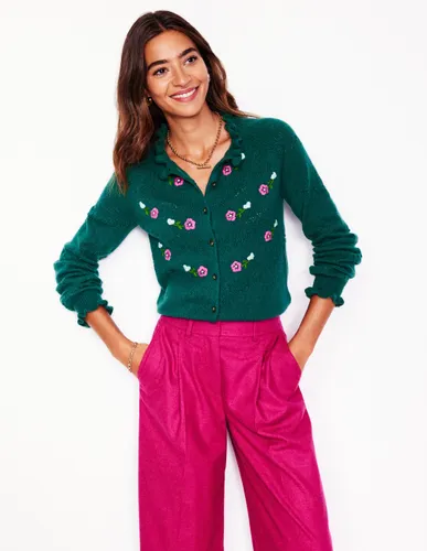 Gilet Fae brodé-Vert Clairière - Boden - Modalova