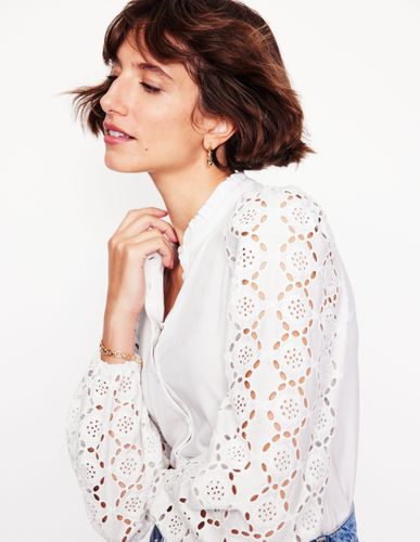 Blouse Eden à broderie anglaise - Boden - Modalova