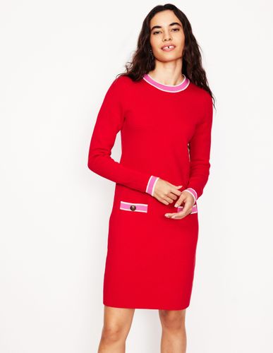 Robe droite Holly en maille-Anemone Honeycomb Spot - Boden - Modalova
