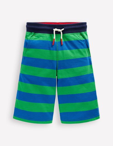 Short baggy en jersey-Vert printemps/bleu martin-pêcheur - Boden - Modalova