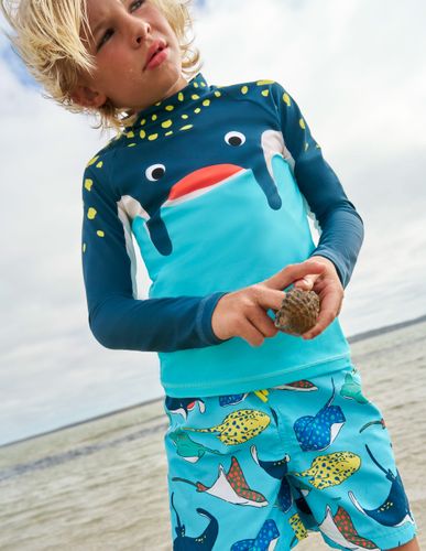 Short de bain-Rayons bleu Caraïbes - Boden - Modalova