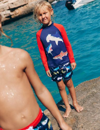 Short de bain-Requins marine universitaire - Boden - Modalova