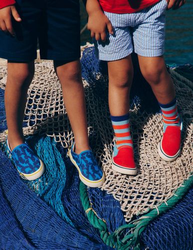 Chaussures à enfiler en toile-Multi tendre - Boden - Modalova