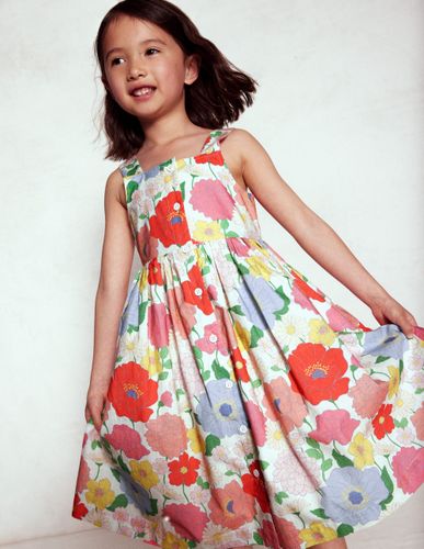 Robe Remy boutonnée-Motif Summer Garden multi - Boden - Modalova